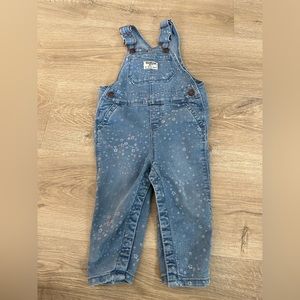 Worn once toddler overalls